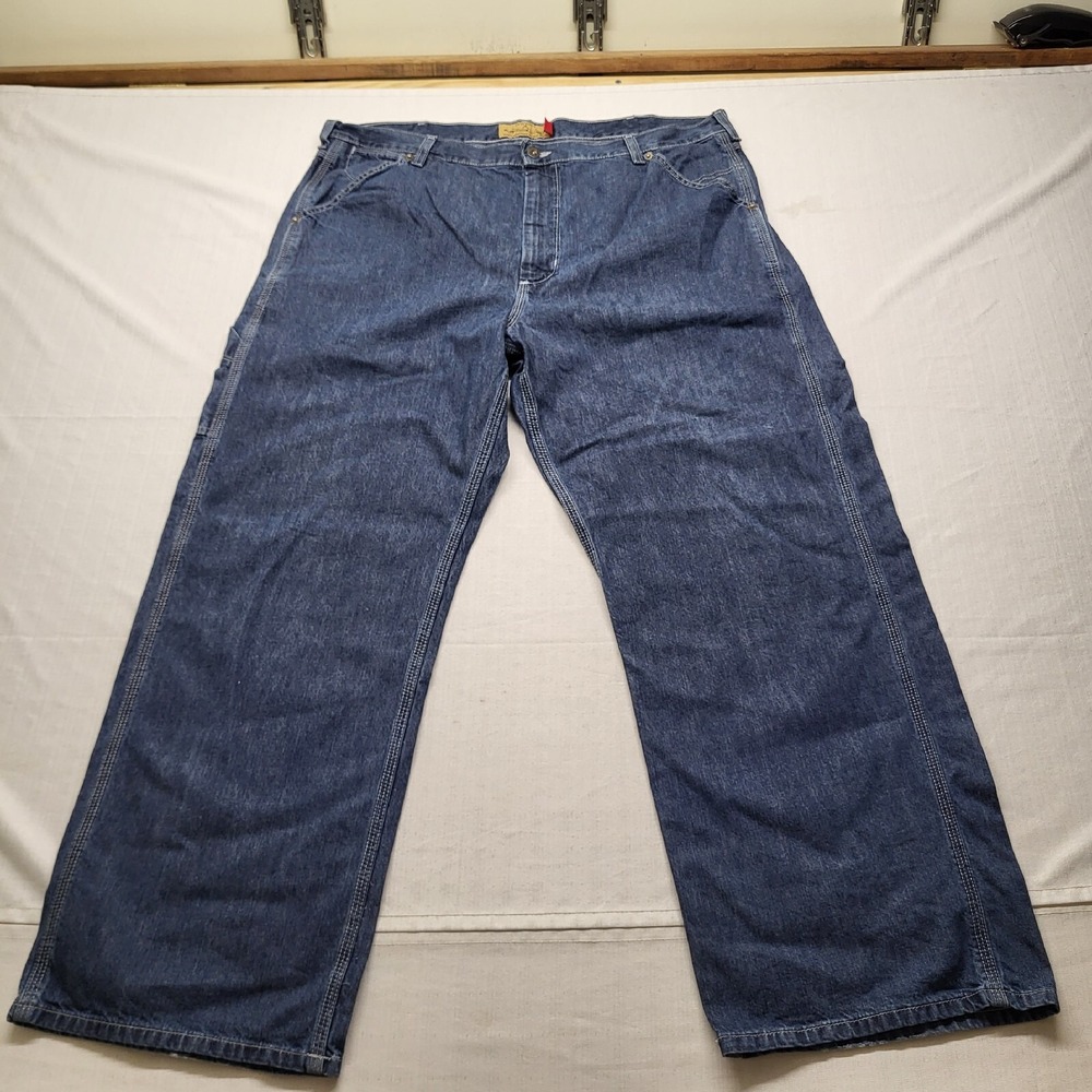 Old Navy Painter Jeans Mens 39x30 Loose Blue Straight Fit Baggy Denim Y2K 90s - Picture 6 of 13